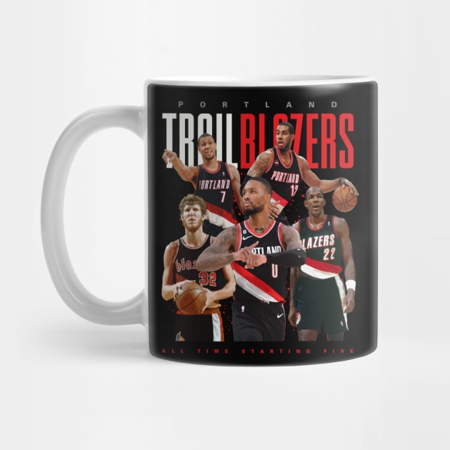 Portland Trail Blazers All Time Starting Five by Juantamad